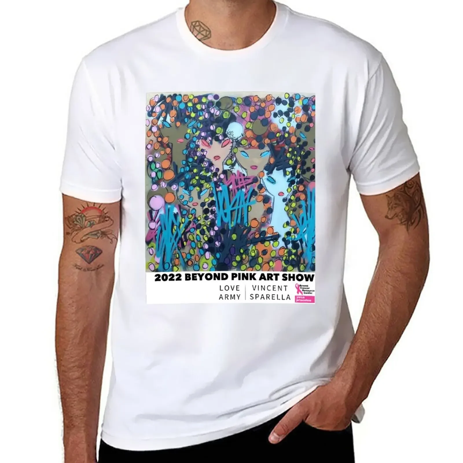 

2022 Beyond Pink Art Show T-Shirt korean fashion vintage clothes mens graphic t-shirts pack