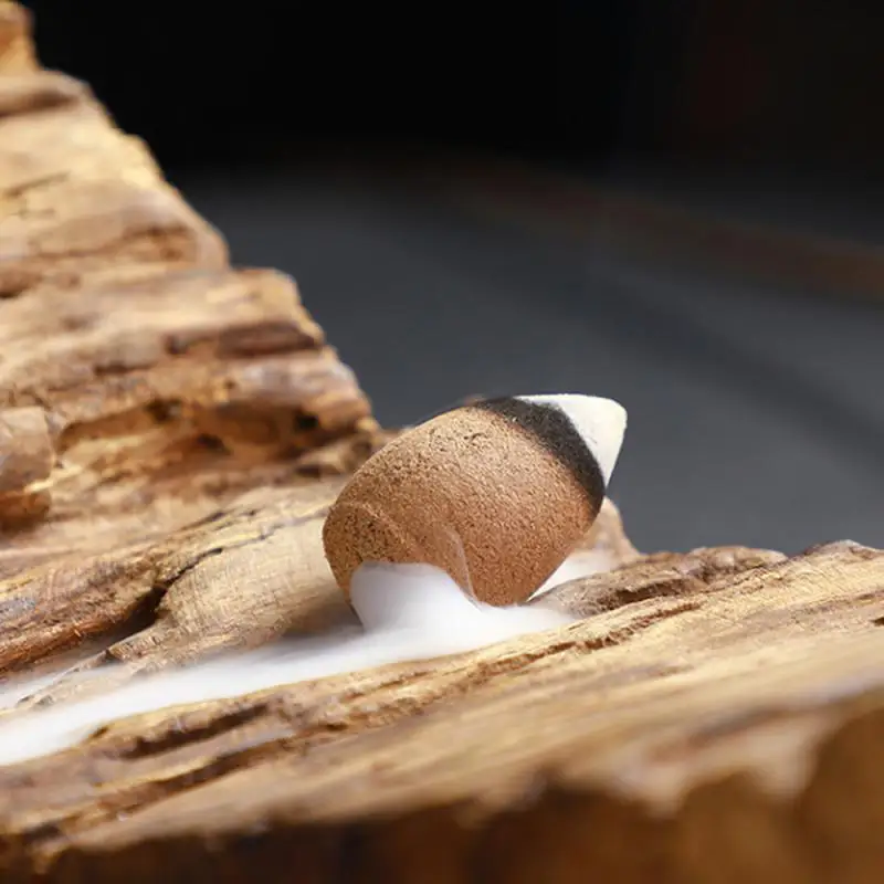Incense Holder 100Pcs Household Natural Reflux Tower Incense Tea Smoke Backflow Incense