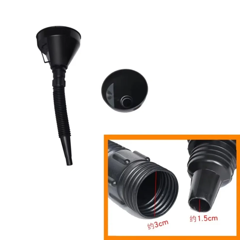 Oil Filter Funnel Car Repair Tool Oil Filling Equipment with Filter Flexible Tube for Safety Emergency Travel Car Accessories