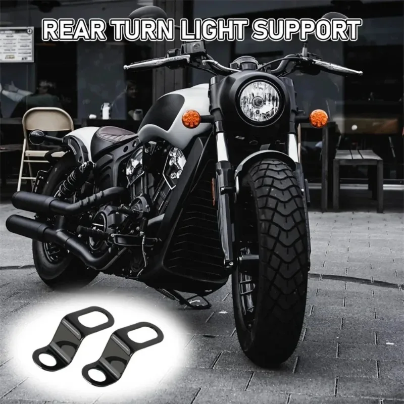 Motorcycle Light Bracket 1/2Pair Motorcycle Lamp Brackets Turn Signal Light Lamp Mount Headlight Indicator Mount