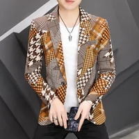 Spring and Autumn Clothing New Fashion Handsome All The Fashion Men's Business Small Suit Korean Version Slim All The Matching 1