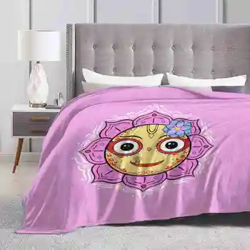 Subhadra Devi 모든 크기의 부드러운 커버 담요, 홈 데코 침구, Baladev Subhadra Jaganath 영적 요가 명상, 하레크리슈나