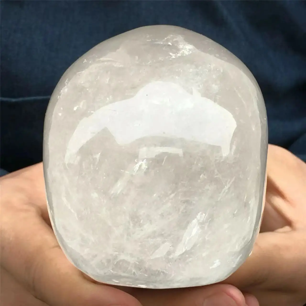 1pc Natural Transparent Quartz Crystal Skull hand Carved Healing Reiki Decoration Gift