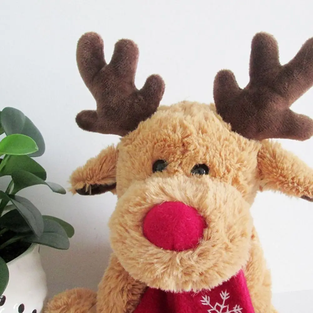 30cm Soft Doll Dolls Accessories Elk Reindeer Cartoon Stuffed  Elk  Toys Christmas Gifts  Doll