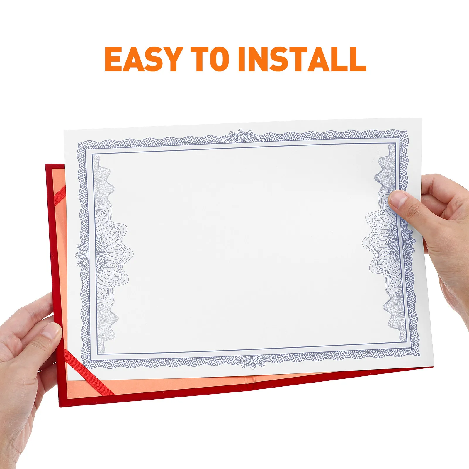 10Pcs 빈 학위 증명서 용지 학교 사무실 사용을 위한 쓰기 가능 인쇄 가능 A4 상장 용지 학교 용품