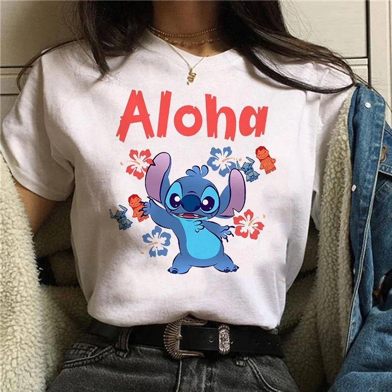 thumbnail image 1 of Camiseta gótica de Stitch de Disney para mujer, remera estampada de Lilo Stitch, camisetas de Hip Hop, ropa para mujer, 1 of 3