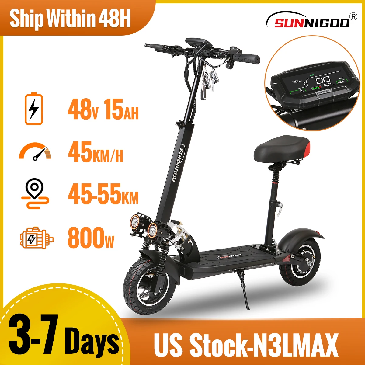 N3LMAX 48V 15Ah 800W