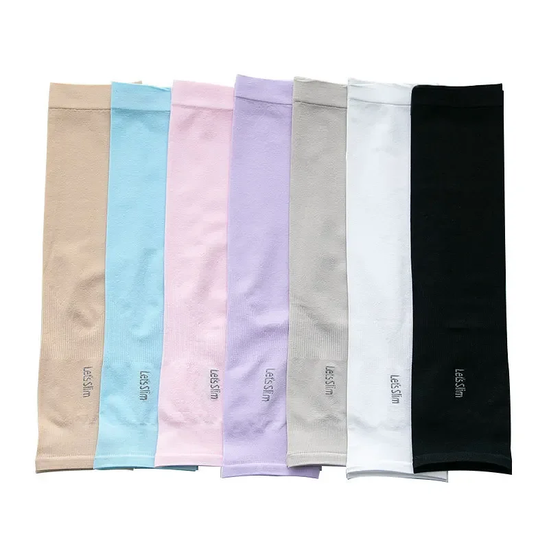2pc/lot Cycling Arm Warmer Ice Fabric Running Cycling Sleeves Unisex Sun Protection