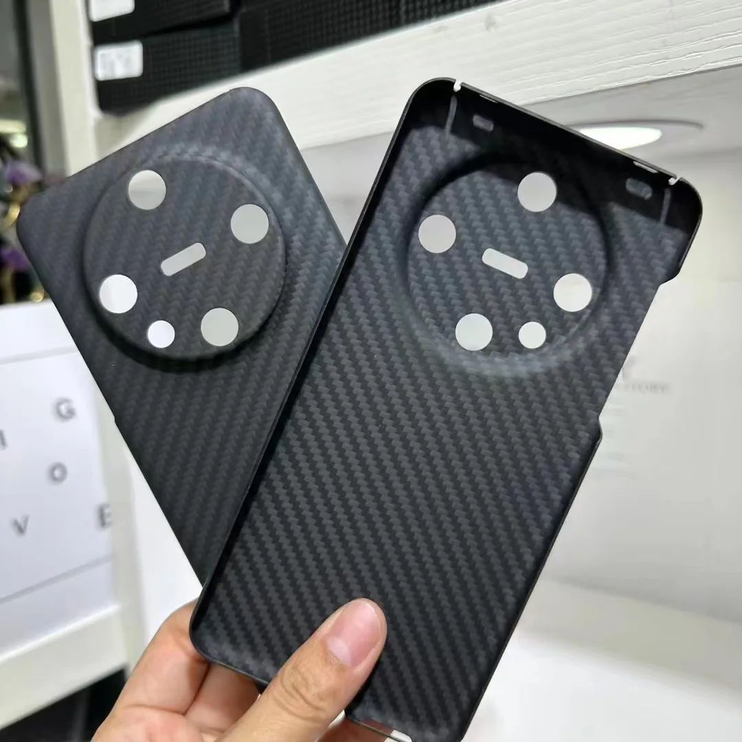 Real Carbon Fiber Phone Case For Huawei Mate 60Pro Carbon Fiber Case Aramid Fiber Cover MagSafe Magnetic Ultra-thin Case