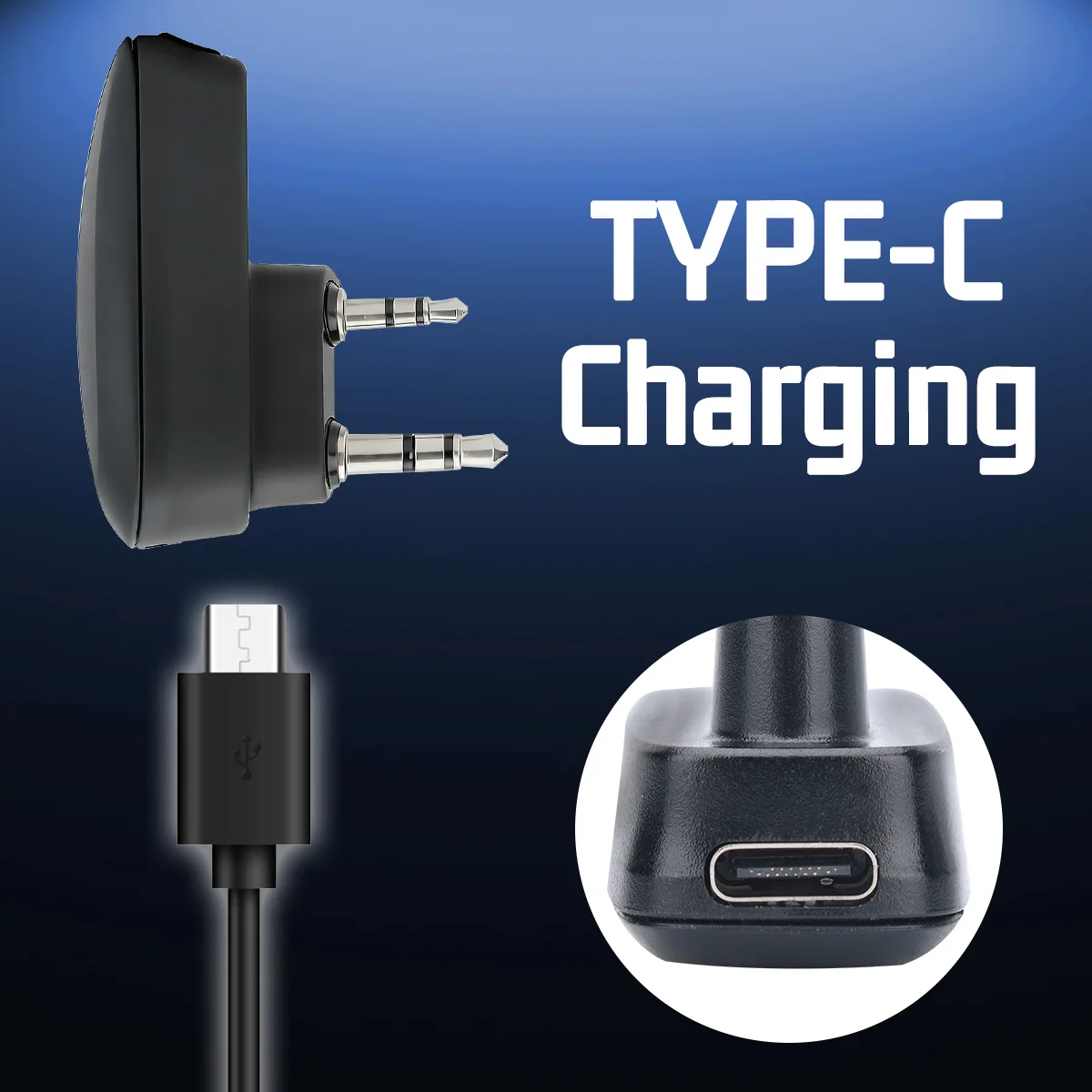 BAOFENG 워키 토키 무선 블루투스 프로그래밍 어댑터 UV-5R 미니 UV-32 UV-5RH 햄 라디오 용 전화 APP TYPE-C 충전기