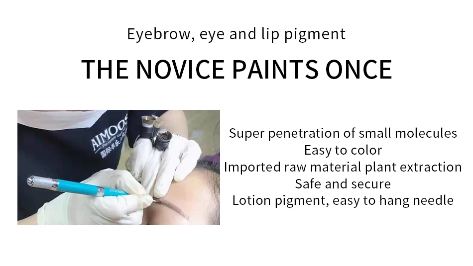 AIMOOSI Lip Tattoo Tinte für Semi Permanent Make-Up Nano Augenbrauen Microblading Pigment 3ML Schönheit Gesundheit Tattoo Liefert – Detail 10