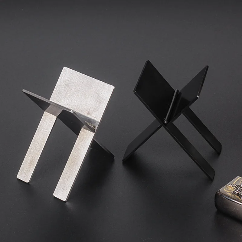 Portable Stainless Steel Cigar Stand - Durable and Easy-to-Use Smoker's Accessory
