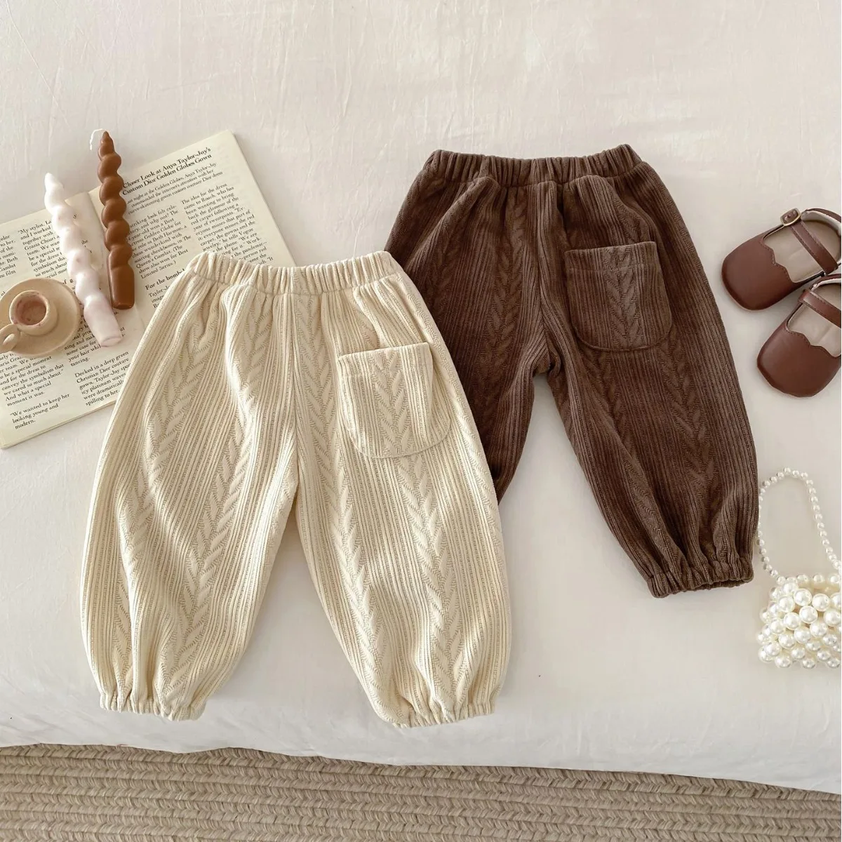 Girls' Trousers Autumn Spring Baby Clothing Outdoor Anti-mosquito Thin Lantern Pants for Babies Kids
