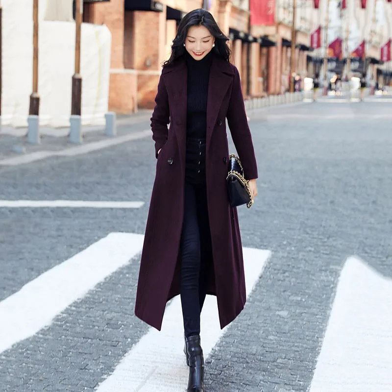 Abrigo Boda Mujer Invitada Abrigo Largo Grueso Cu00e1lido De