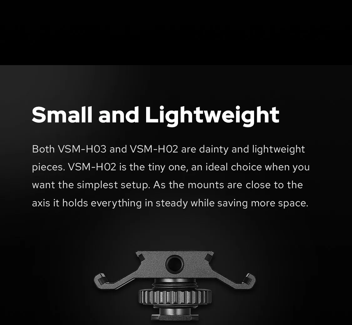 Godox VSM - H02 VSM - H03 Hot Shoe Accessories Dual Cold Shoe for Phone Camera