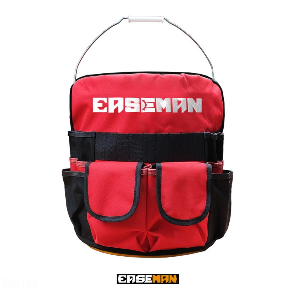 

EASEMAN Heavy Duty Tool Bag Bucket Bag Multiple Pockets for Electrician Tools Carpenter Gardening