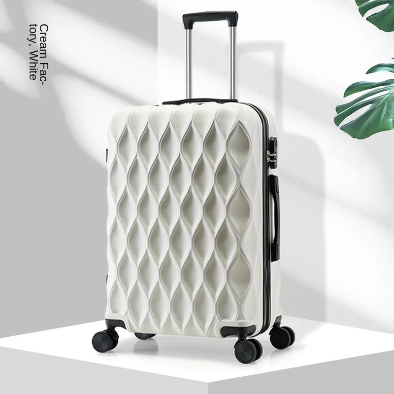 A Must-Have Travel case Bird's Nest Pattern Luggage for Men and Women's Travel Code Box Trolley Box  Universal Wheel Leather Box