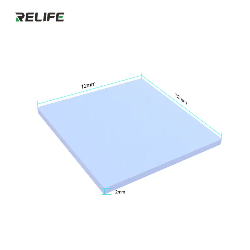 RELIFE RL-098 미리 절단된 절연 열 패드 실리콘 시트 IC 칩용 고열 전도성 자가 접착 실리콘 시트