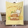 Milk Mocha Bear Luxury Throw Blanket 150x200 Soft Blanket for Sofa Decoration Bed Blankets for Adults Custom Blankets and Throws 1
