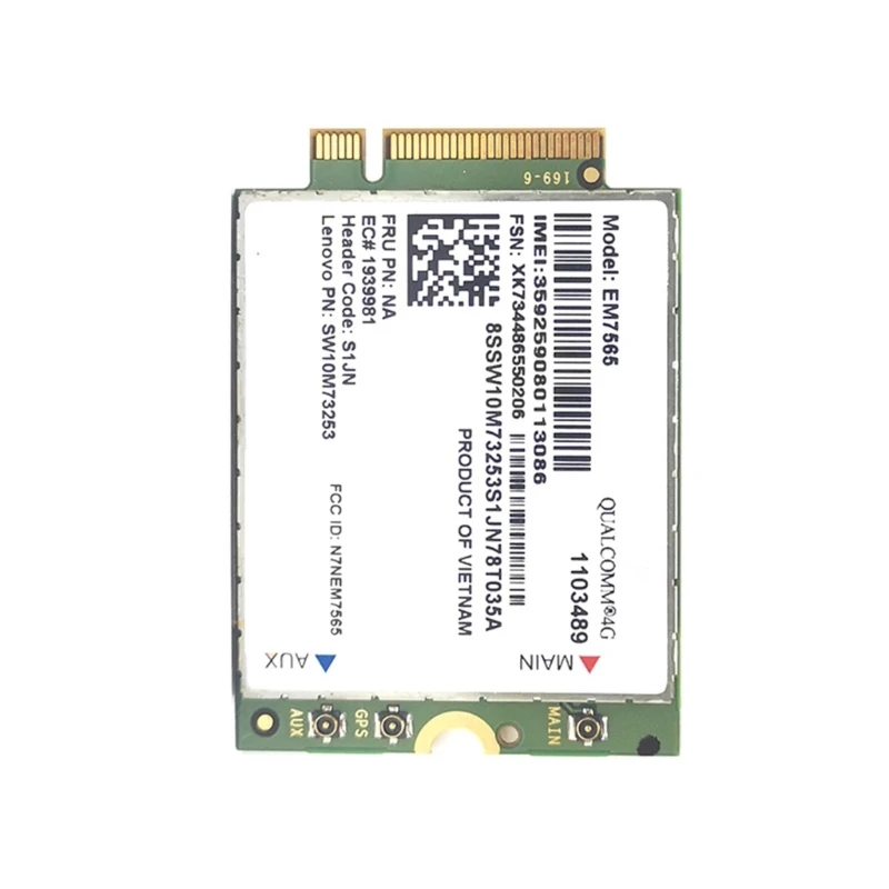 

EM7565 LTE CAT12 Wireless Card 4Ghz LTE Module Global Connectivity for Thinkpads Carbon X1 6th Laptop