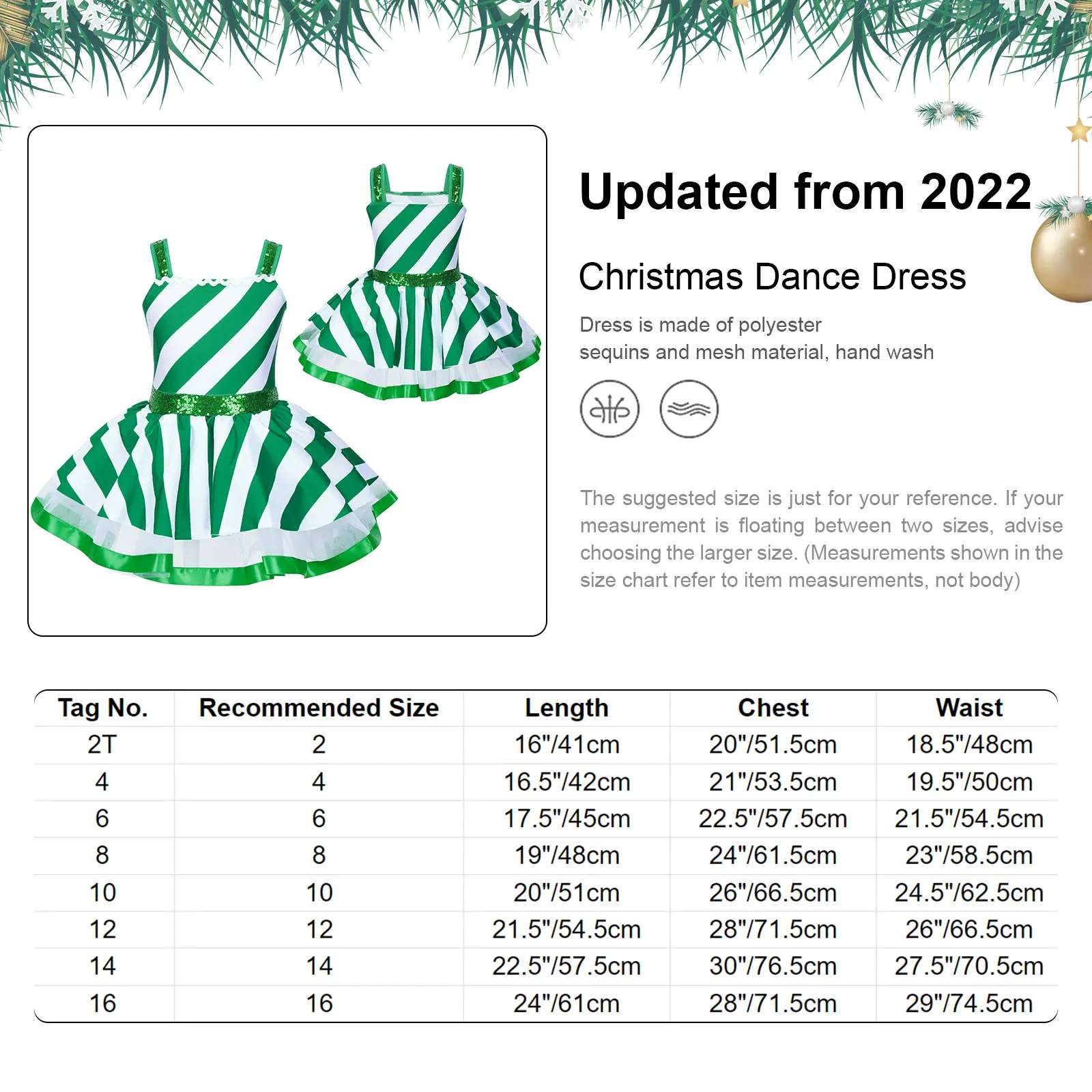 Kids Girls Ballet Tutu Dance Costume Candy Cane Mrs Santa Claus Christmas Costume Artistic Figure Skating Twirling Leotard Dress ballet leotard ballet skirts girls dance costumes tutu skirt