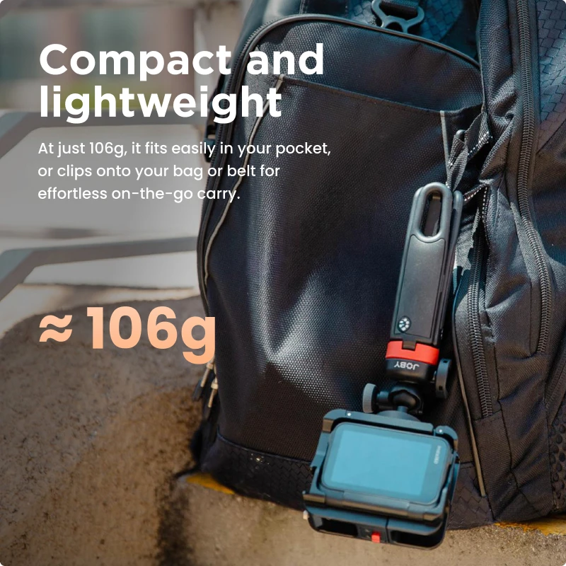 JOBY HandyPod HD03 Clip Extend Tripod Three Shooting Modes for Livestreaming Shots with 5-section Extension Pole 360° Ball Head - Ảnh 2