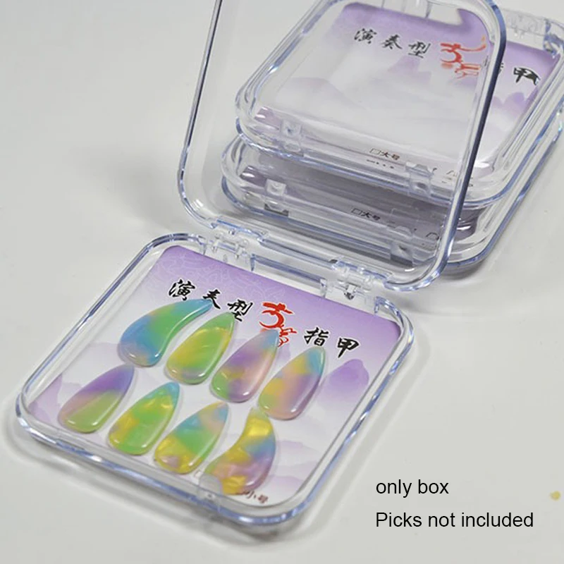 1Pc Transparent Acrylic Press-On Nail Storage Acrylic Boxes For Nail Art Storage Jewelry Storage Tool Accessories