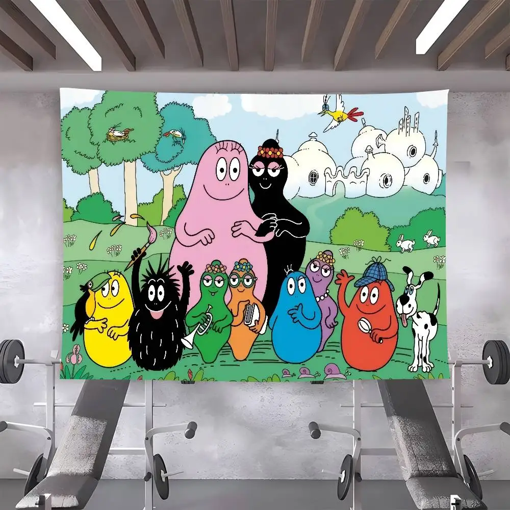 Barbapapa Cartoon Birthday Party Photo Backdrop