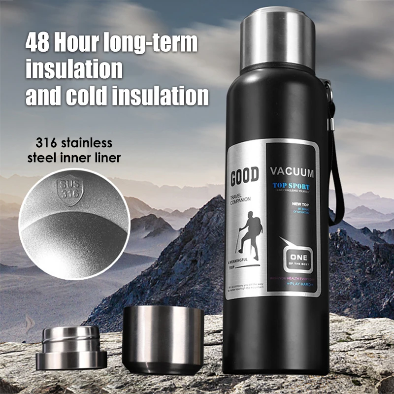 HOT Insulated Stainless Best Vacuum Water Bottles 2L Stainless