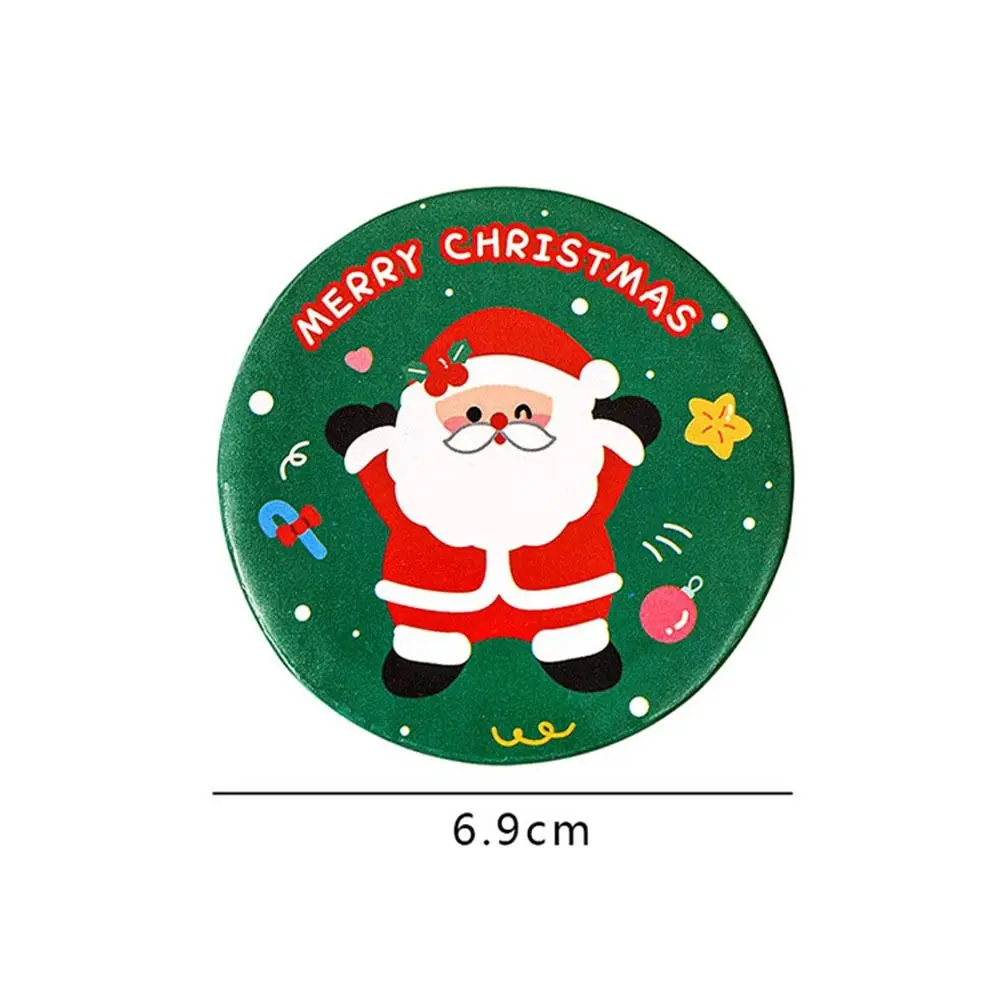 New Glass Cartoon Christmas Mirror Easy To Carry Pocket Make-up Mirror Portable Mini Makeup Mirror Vanity Mirror