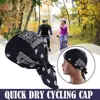 Unisex Quick Dry Pure Cycling Head Scarf Summer Men Running Riding Bandana Pirate Cap Helmet Liner Cycling Hat Headband 3