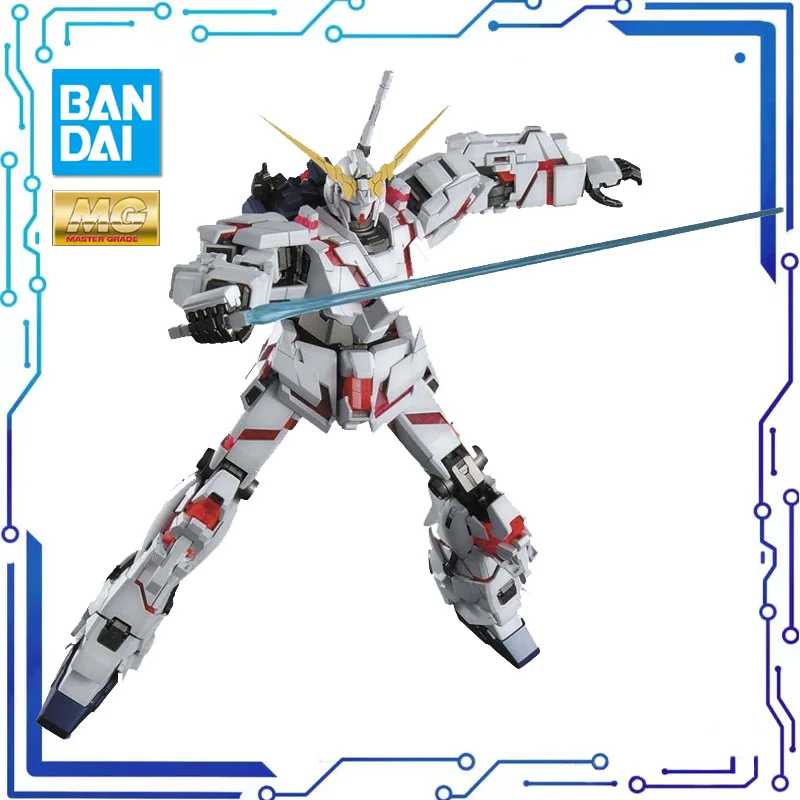 

BANDAI MG 1/100 UNICORN Ova Gundam Anime Surroundings Action Toy Figures Assembly Model Christmas Gifts