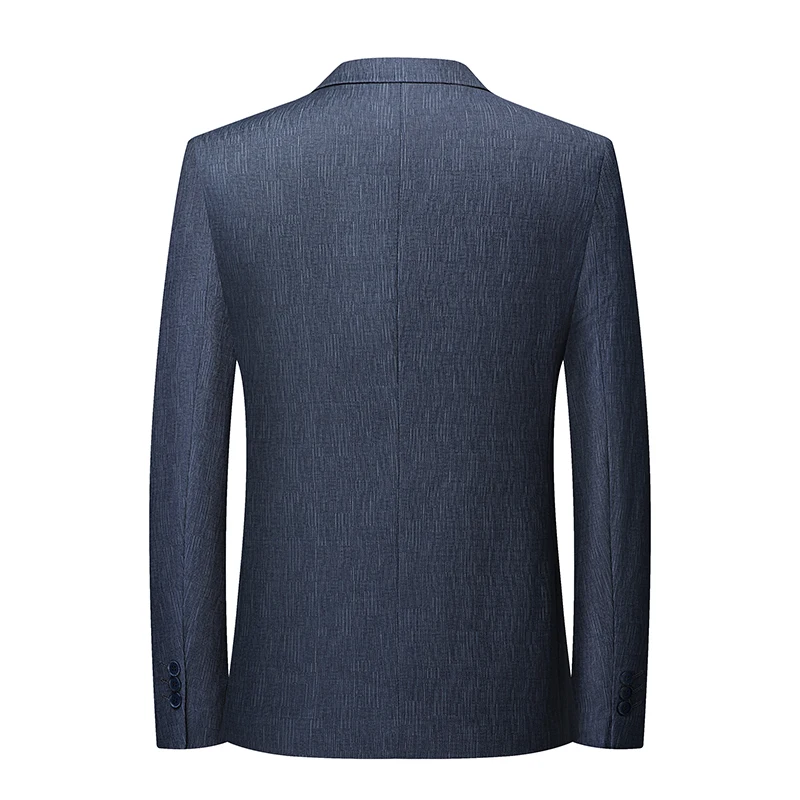Men's Slim Fit Blazer 76% Polyester 19% Viscose 5% Spandex M-4XL Comfortable Stretchy