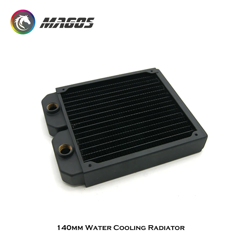 Refrigerador de Água de Cobre 140 mm 280 mm 420 mm Refrigerador de Água Líquido Cpu Gpu Trocador de Calor para 140 mm Ventilador pc - Imagem 6