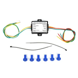 Universal Tail Light Adapter and Wire Converter (Black)