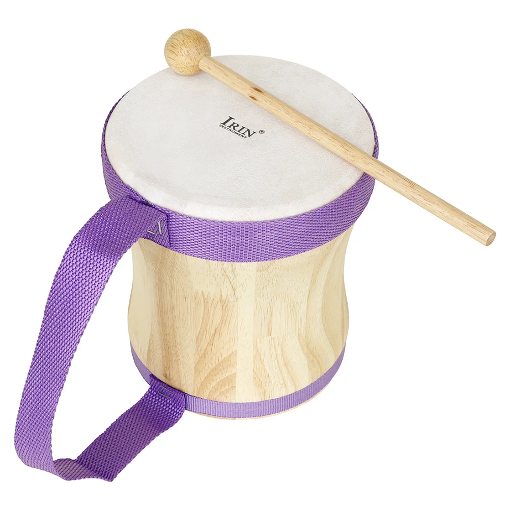 

Percussion Drum with Mallet Hand Instruments Drums Teens Accessories for Music Adults Log Stick Wood Baby Children’s Toys
