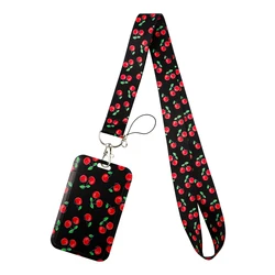 Leopard Print Neck Strap with ID Card and Keychain Holder (5)
