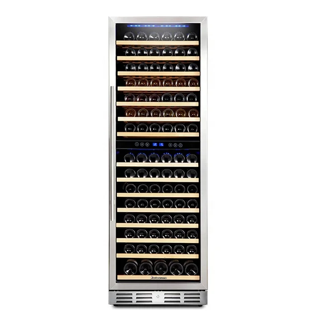 

2022 Selling High Repurchase Dual Zone Glass Wine Bottle Cooler Wine Fridge For Sale