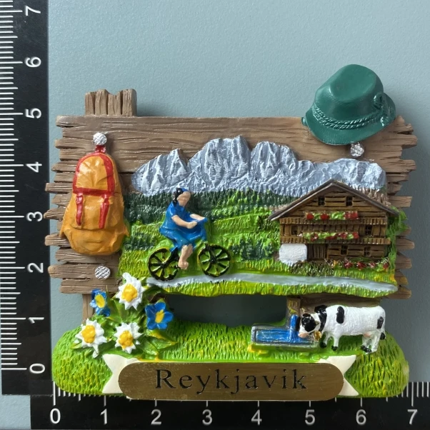Copenhague Dinamarca - Imán De Nevera 3D, Regalo De Recuerdo De Resina, Hecho A Mano, Imán De Nevera De Copenhague, Colección De Decoración Para El Hogar Y La Cocina