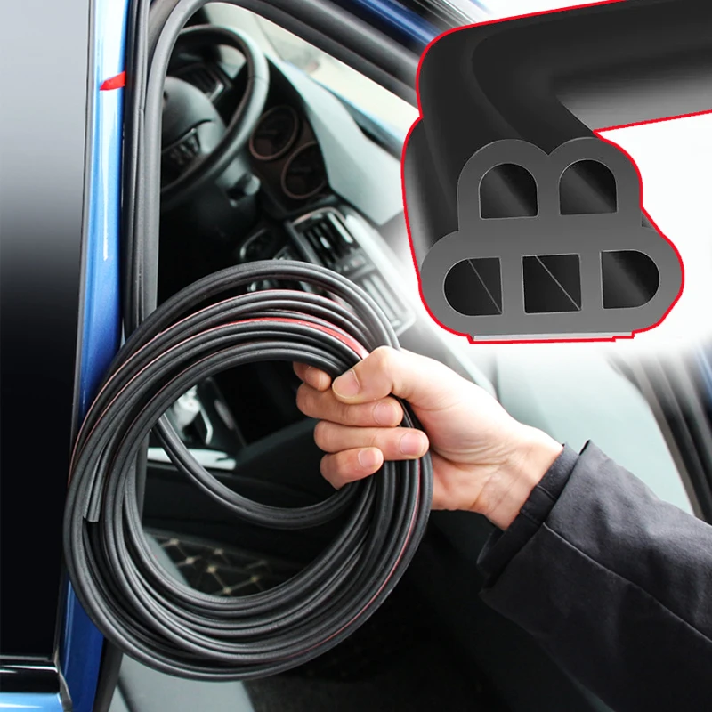 Car Door Rubber Seal Strip Double Layer Protector Seal Auto Door Seals