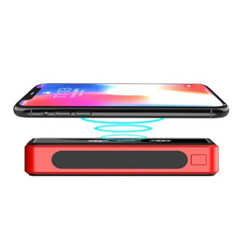 2023New 50000mAh Wireless Solar Power Bank External Battery Portable Powerbank 2USB Fast Charging for