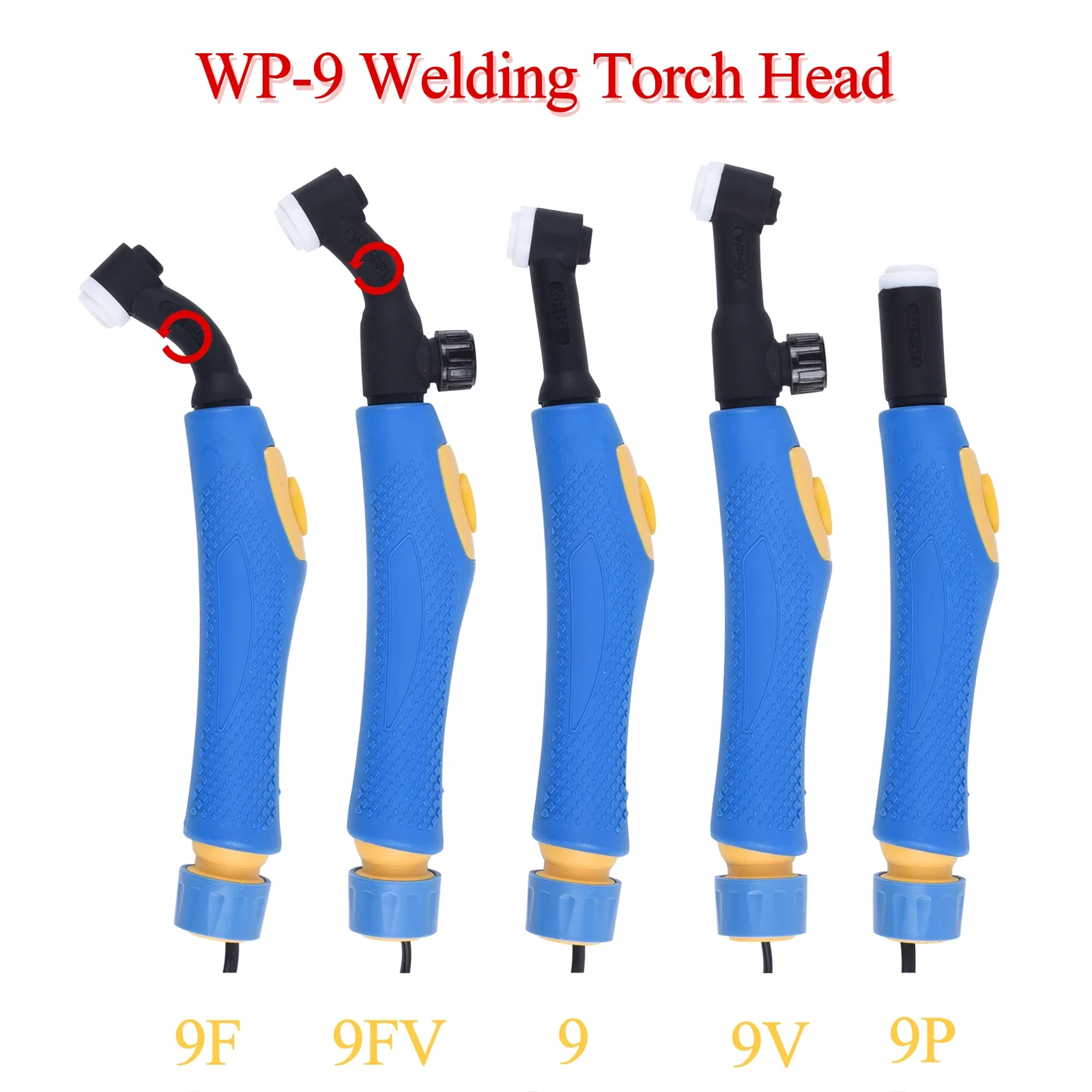 

WP9 WP 9F 9F 9V 9FV 9P SR9 SR9F SR9V SR9FV SR9P TIG Torch Body Air Cooled Head Human Engineering Design Rotatable 125 AMP