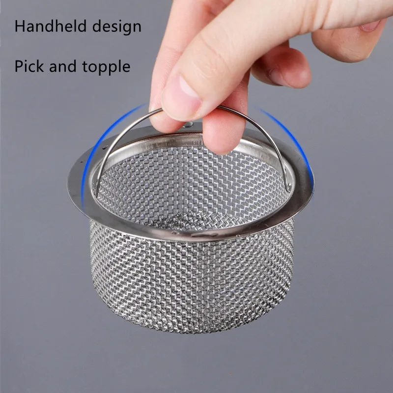 1/2PCS Stainless Steel Bathtub Hair Catcher Stopper Shower Drain Filter Trap Sink Strainer Basin Plug Kitchen Accessories