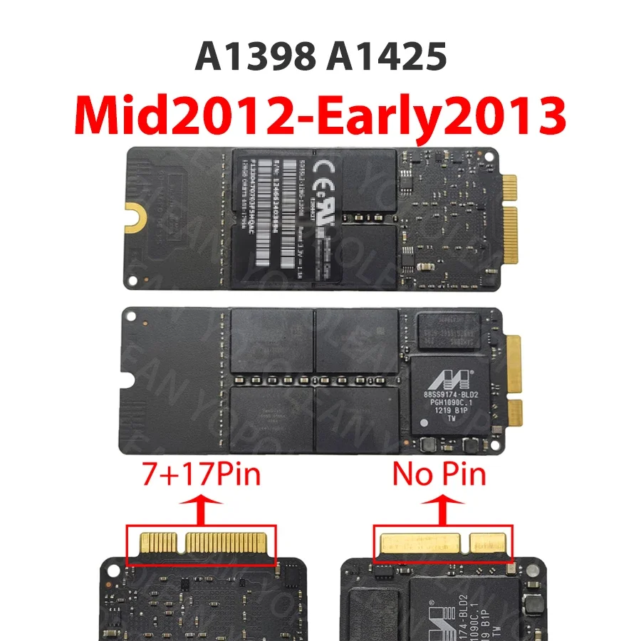 Original SSD Solid State Drive for Macbook Pro Air Retina