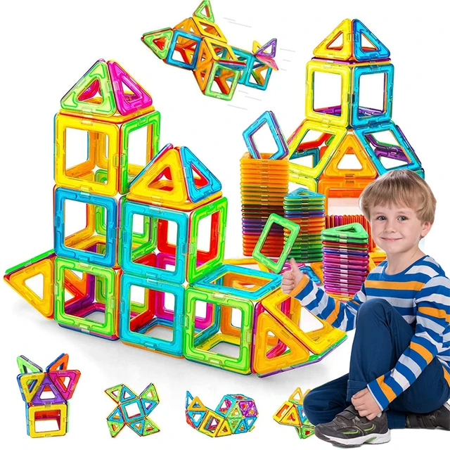 Jeu De Construction Magnétique 3d Pour Enfants, Blocs De Construction,  Modèle De Grande Taille, Jouets Éducatifs - Magnétique - AliExpress