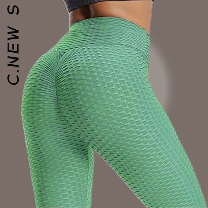 C.New S High Waist Women Leggings 2023 Bubble Butt Tights Leggings Womens  Seamless Bubble Female Sport Leggings Women Clothing - AliExpress