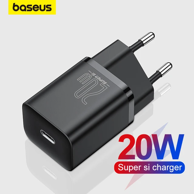 Chargeur De Charge Rapide USB Type C, 20W, QC 3.0 PD, IPhone 14 13 12 X Xs  8, Xiaomi, Samsung Phone PD Charger - Baseus