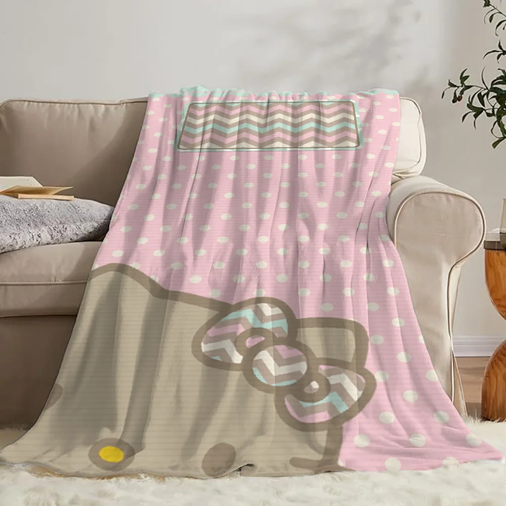 Kid's Blanket Bed Throw Blankets Sanrio Sofa Blankets for Adults Interior for Home Cobija Microfiber Bedding Fluffy Plaid Knee & 3