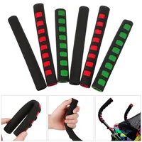 2Pcs Baby Stroller Accessory Stroller Handle Cover EVA Foam Trolley Armrest Cover Self-adhesive High-elastic Armrest Protection