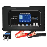 HTRC 10A/15A/20A/25A Battery Charger 12V 24V Pulse Repair Charge for Lead-Acid Lithium LiFePO4 Battery Car Motorcycle Charger